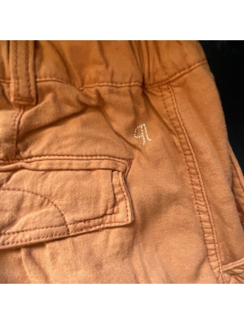 Pilcro Orange Wide-Leg Linen Pants - Picture 11 of 15
